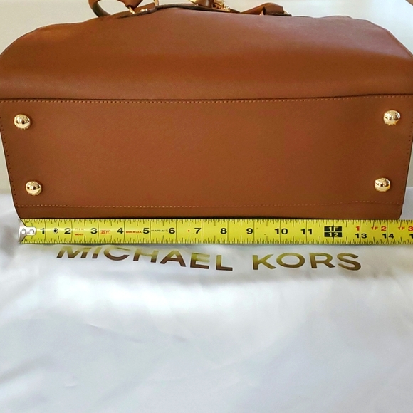 MICHAEL Michael Kors Women's Hamilton East/West Satchel Bag, Luggage, One Size - Picture 16 of 16